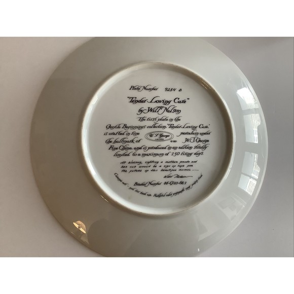 The Panda By Will Nelson Bradex Collector Plate Endangered Species 1988 Series - Picture 6 of 6